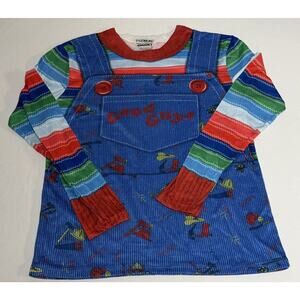 Faux Real Men's S Chucky Good Guys Tee Long Sleeve T Shirt Classic Character